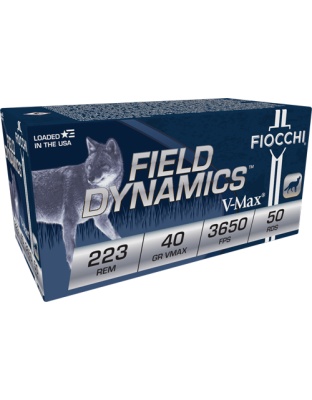 Fiocchi.223 Rem 40 Grain V-Max 50 Rounds