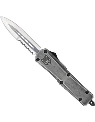 Cobratec Knives Medium FS3 Out-the-Front Stone Wash 3" D2 Dagger 1 Side Srrtd