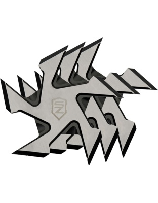 Szco Sierra Zulu 4" Buzzsaw Throwing Star Set 3PACK with Sheath