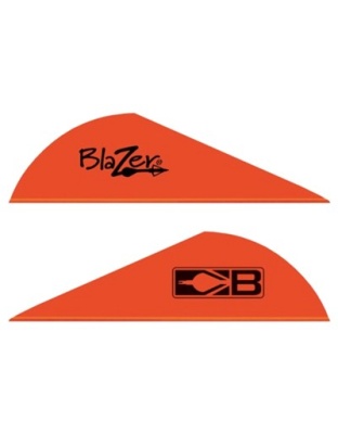 Bohning Blazer Vanes 2" Solid Neon Red 36-Pack