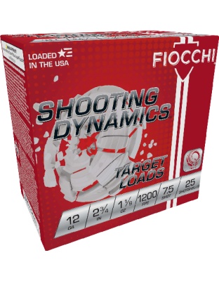 Fiocchi 12 Gauge 2.75" 1-1/8 Ounce #7.5 1200 Feet Per Second 250-Round Case