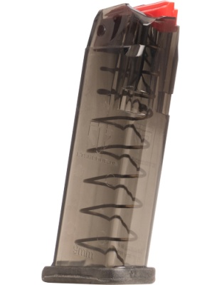 Elite Tactical Systems Group Ets Magazine for Glock 9 mm 15 Rounds Carbon Smoke Fits 19/26