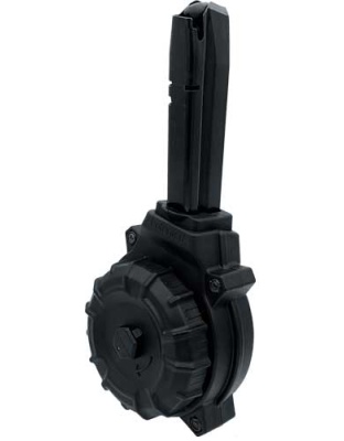 ProMag Magazine Taurus Pt 99 9 mm 50 Rounds Drum Black Polymer