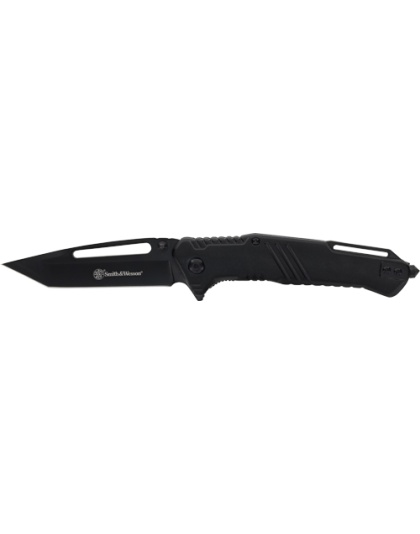 Smith & Wesson Knife Extreme Ops 3" Tanto with Glass Breaker Black/Black