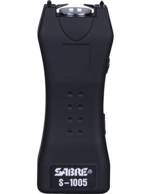 Sabre Stun Gun Flashlight Mini with 1.6uC Black Holster