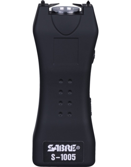 Sabre Stun Gun Flashlight Mini with 1.6uC Black Holster