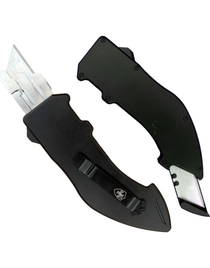 Templar Knife Utility Razor Out-the-Front Squire Black with 5 Blades