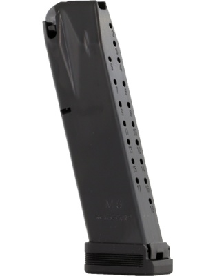 MEC-Gar Magazine Beretta 92FS Competition 9 mm 20 Rounds Anti-Friction Coating-Black