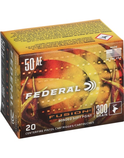 Federal Fusion 50 Ae 300 Grain Fusion 20 Rounds 10 Boxes per Case