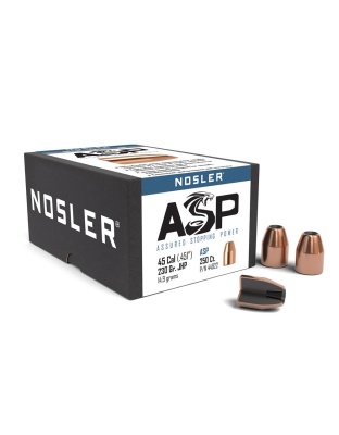 Nosler Sporting Handgun Pistol Bullets.45 cal.451" 230 gr JHP 250/ct