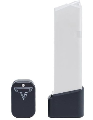 Taran Tactical Inv Ti Firepower Base Pad Kit for Glock 19 +4/5 Flat Black