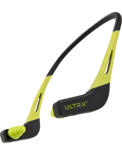 Allen Ultrx Wave Banded Ear Plugs Gray/Yellow 22db