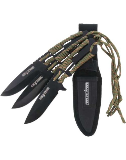 Cold Steel Throwing Knives 4.4" Blade 3-Pack with Sheath