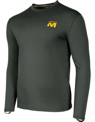 Muddy Apparel DV8 Stonewool 200 Long Sleeve Crew Peat Moss Large