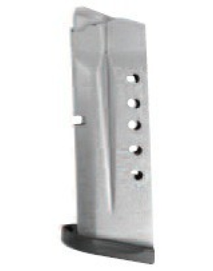 Smith & Wesson Magazine M&P40 Shield 6 Rounds Stainless Steel-Black