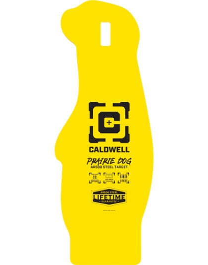 Caldwell AR500 Prarie Dog Trgt 3/8" AR500 Steel Yellow
