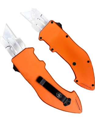 Templar Knife Utility Razor Out-the-Front Squire Orange with 5 Blades