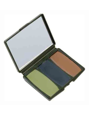Hunters Specialties Face Paint Woodland Camo Compac - Green Black Brown