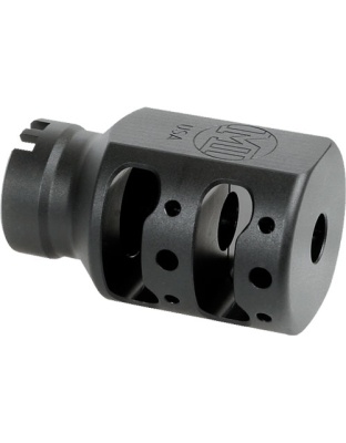 Midwest Industries Alpha Tank Brake 1/2X28 9 mm Black Matte Nitride