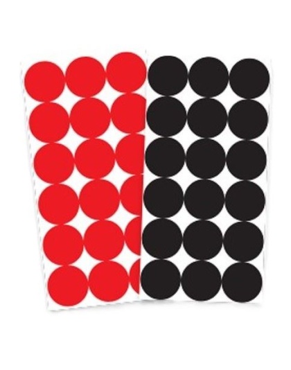 Pro-Shot Products Splatter Shot Target Repair Pasters 1" Red/Black 432 Count