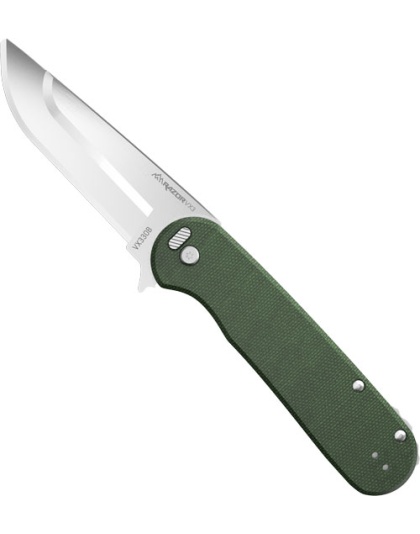 Outdoor Edge Razor VX3 3" Fldr Green Micarta Stainless Steel Ball Bearings