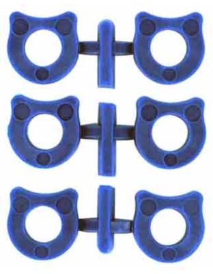 Wilson Combat Shok-Buff Shock Buffers for 1911 6-Pack Blue Polymer