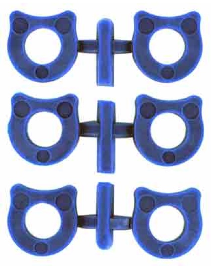 Wilson Combat Shok-Buff Shock Buffers for 1911 6-Pack Blue Polymer