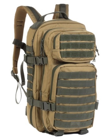 Red Rock Gear Rebel Assault Pack Coyote with Olive Webbing