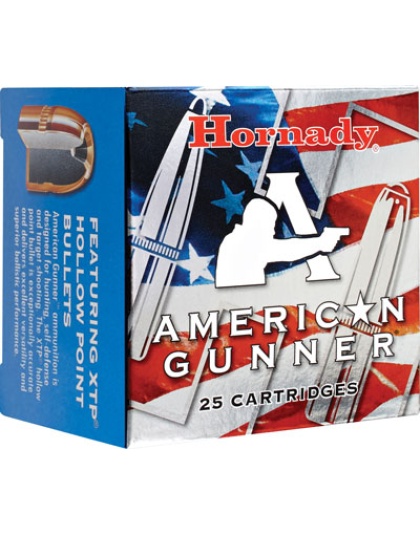 Hornady American Gunner 380 Automatic Colt Pistol 90 Grain XTP 25 Rounds 10 Boxes per Case