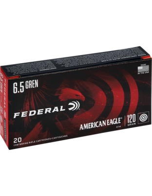 Federal Ae 6.5 Grendel 120 Grain Open Tip Match 20 Rounds 10 Boxes per Case