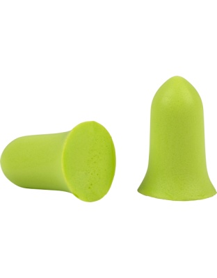 Allen Ultrx Tapered Foam Ear Plugs 6-Pack Lime Green