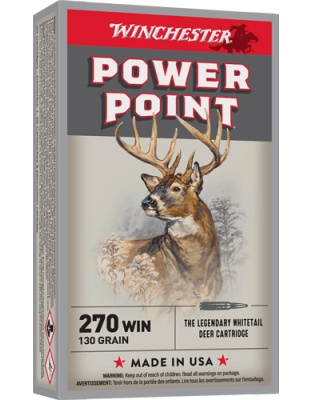 Winchester Ammunition Super-X 270 Win 130 Grain Power Point 20 Rounds 10 Boxes per Case