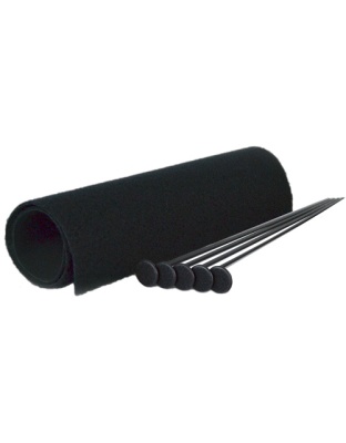 Gun Storage Solutions Small Rifle Rod Kit 5 Black Rifle Rods.22 Caliber 19"X15"