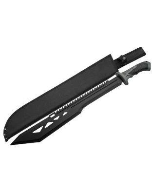 Szco Rite Edge 20" Macho Machete Black with Sheath 25" Oal