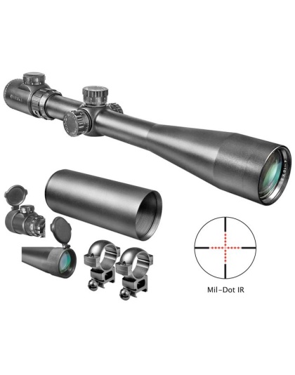 Barska IR SWAT Rifle Scope - 6-24x44mm 30mm Illum Mil-Dot Reticle Matte