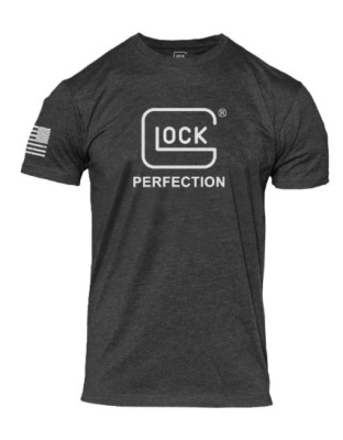 Glock Perfection Tee Short-Sleeve T-Shirt Large Charcoal