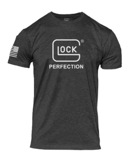 Glock Perfection Tee Short-Sleeve T-Shirt Large Charcoal