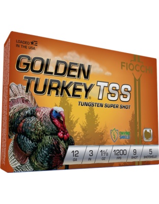 Fiocchi Golden Turkey Tss 12 Gauge 3" 1-5/8 Ounce #9 5 Rounds