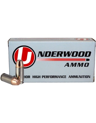 Underwood Ammo 9 mm Luger +P 124 Grain Full Metal Jacket 50 Rounds 10 Boxes per Case