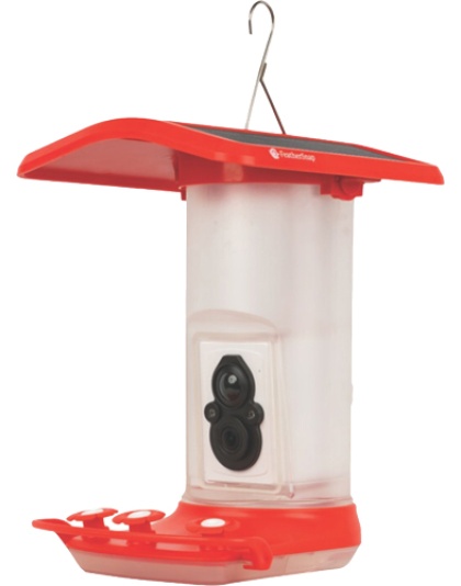 Feathersnap Hummingbird Feeder Wi-Fi Solar Powered with Camera