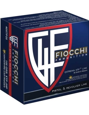 Fiocchi 40 S&W 155 Grain XTP-Hollow Point 25 Rounds
