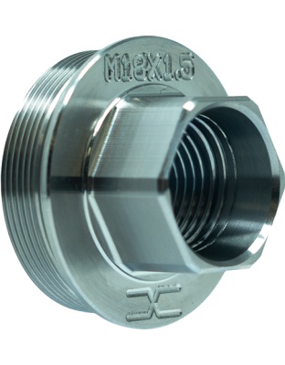 Faxon Firearms M18X1.5 Direct Thread to Hub Adapter Titanium