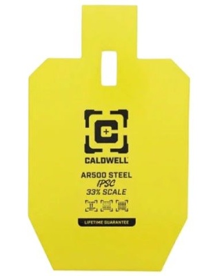 Caldwell AR500 33% Ipsc Steel Target Yellow