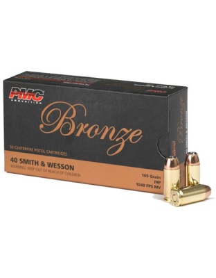 PMC 40 S&W 165 Grain Jacketed Hollow Point 50 Rounds 20 Boxes per Case