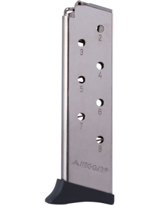 MEC-Gar Magazine Bersa Thunder.380 Automatic Colt Pistol 8 Rounds Finger Rest Nickel