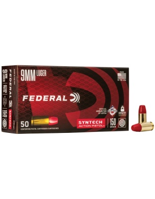Federal Ae Action Pistol 9 mm 150 Grain Tsj Fn 50 Rounds 10 Boxes per Case