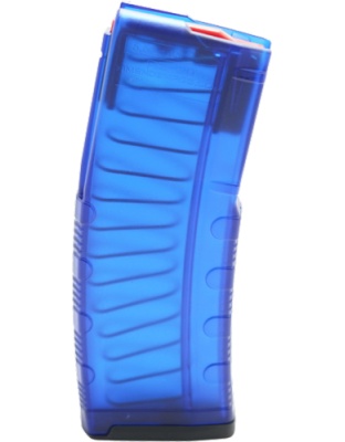 AMEND2 AR-15 Magazine 5.56X45 30 Rounds Polymer Trans Nra Blue<