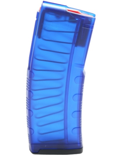 AMEND2 AR-15 Magazine 5.56X45 30 Rounds Polymer Trans Nra Blue