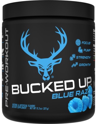 Bucked Up Pre-Workout Blue Raz 30 Servings
