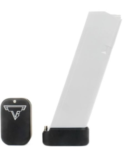 Taran Tactical Inv Ti Firepower Base Pad Kit for Glock 19 +2/3 Flat Black